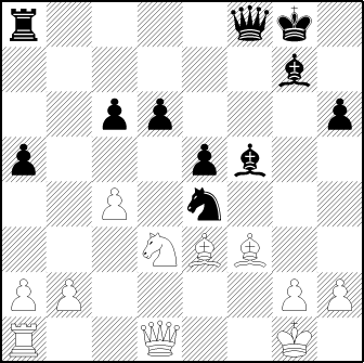 handig (wit aan zet) r4qk1 6b1 2pp3p p3pb2 2P1n3 3NBB2 PP4PP R2Q2K1 w 0 24 handig (wit aan zet)