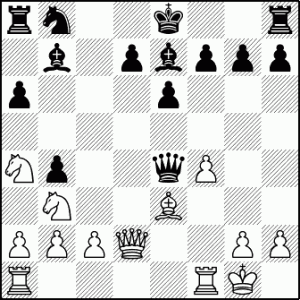 rn2k2r 1b1pbppp p3p3 8 Np2qP2 1N2B3 PPPQ2PP R4RK1 w kq   2 14 300x300 Zwarte velden en ontwikkelingsvoorsprong